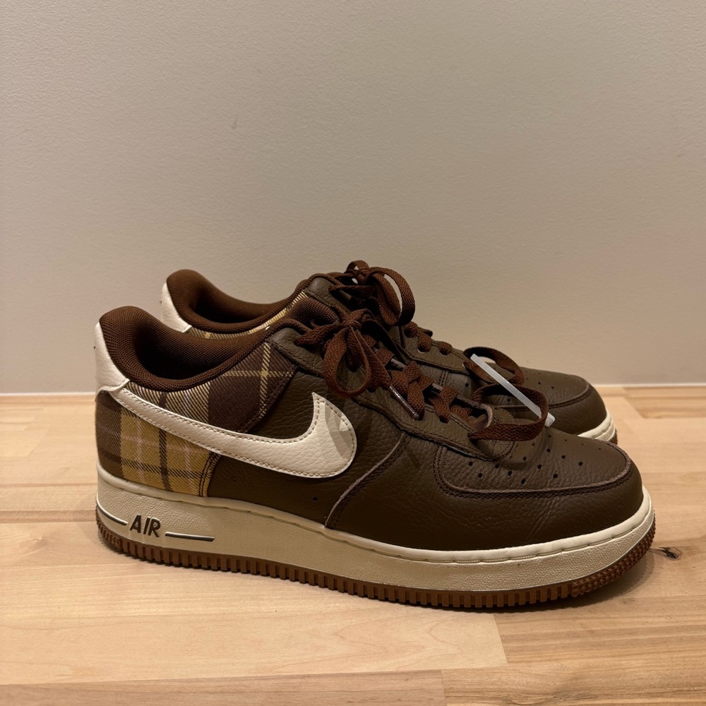 Nike Air Force 1 LX 07 Plaid Ivory Size 8.5